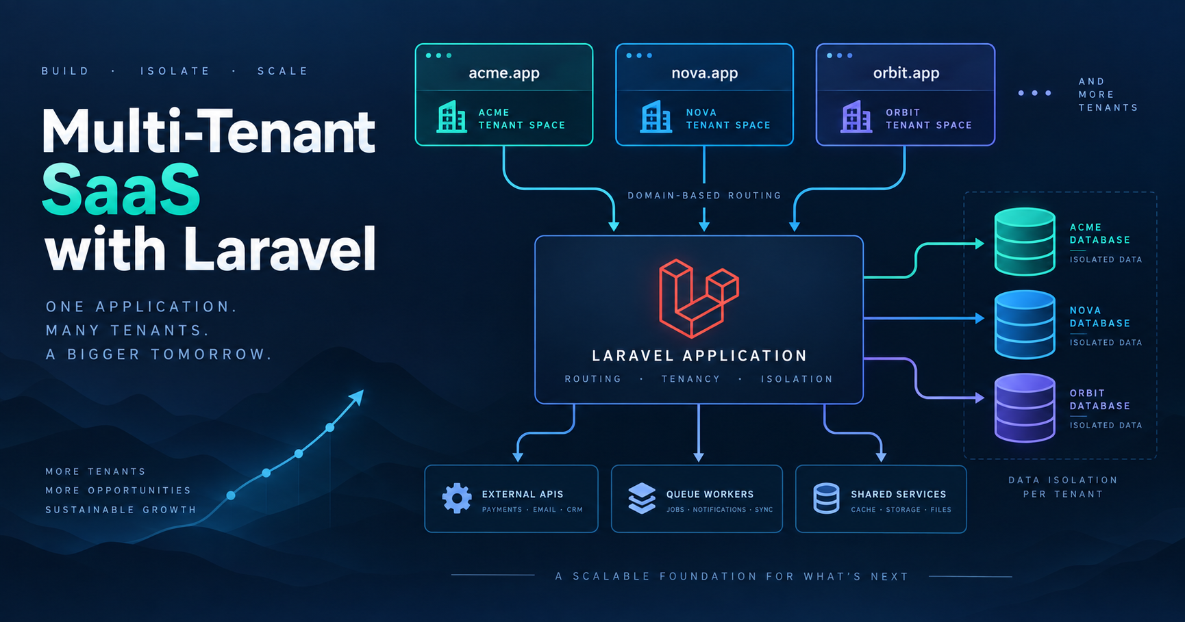 Laravel multi-tenant SaaS: domain routing and PostgreSQL isolation in VetSpace